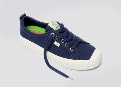 OCA Low Marine Blue Canvas Sneaker