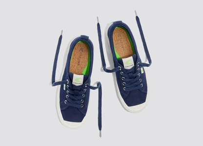 OCA Low Marine Blue Canvas Sneaker