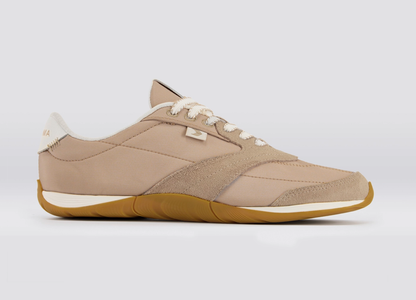 SUTAI Nylon and Suede Desert Taupe